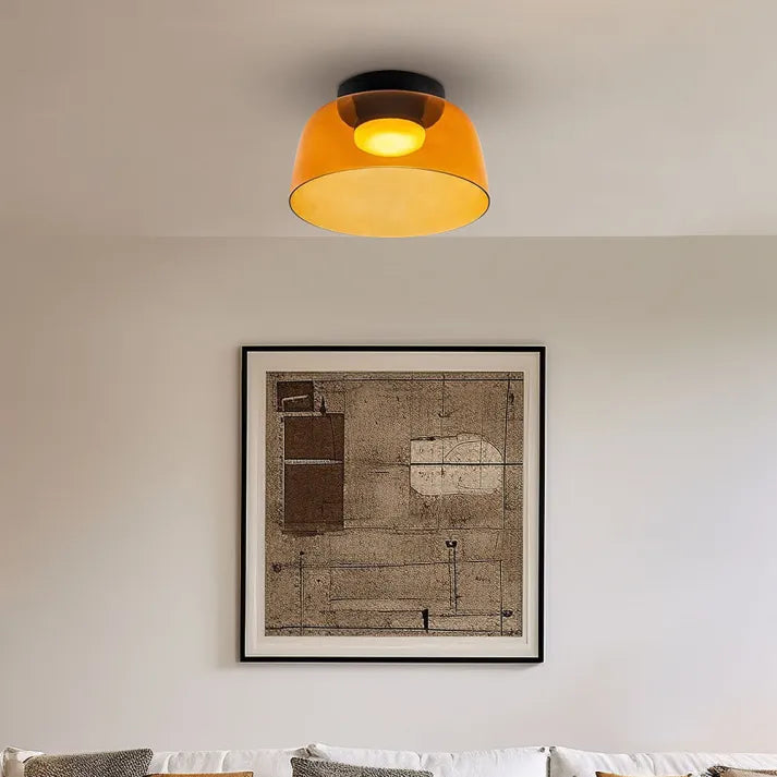 Lunethra Glass Nordic Medieval Ceiling Chandelier With Warm Glow