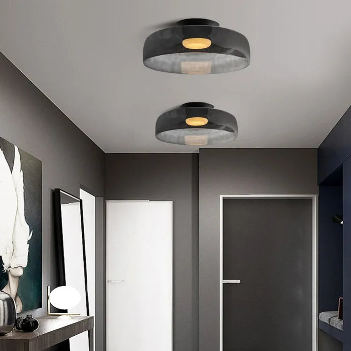 Lunethra Glass Nordic Medieval Ceiling Chandelier With Warm Glow