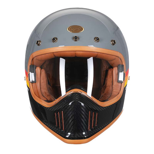 Kask motocyklowy pełnotwarzowy AeroNova Carbon Fiber Pro, zatwierdzony DOT i ECE