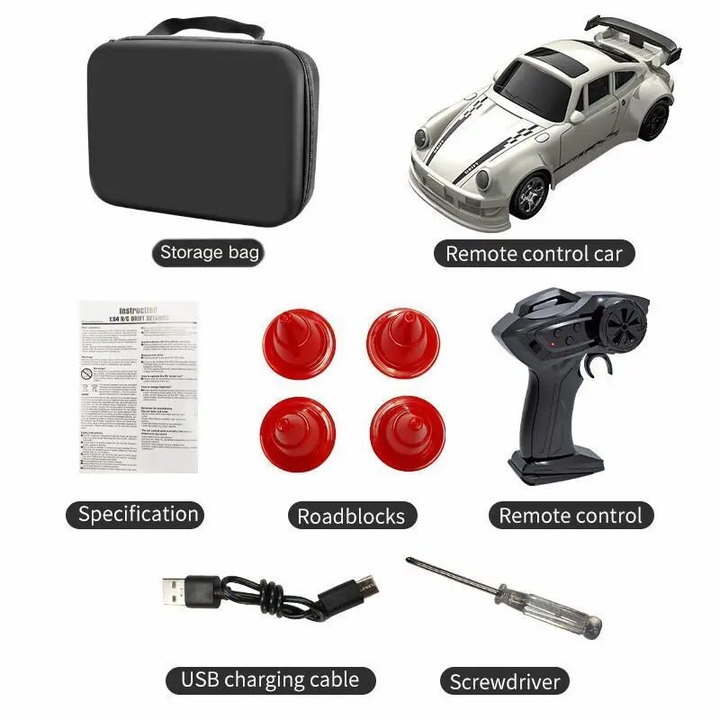 AeroGlide Mini 1:64 Remote Control Drift Car For Smooth Gliding