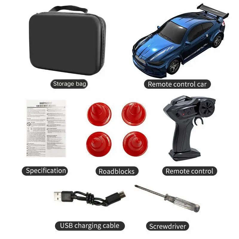 AeroGlide Mini 1:64 Remote Control Drift Car For Smooth Gliding
