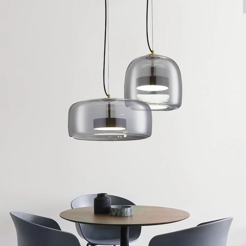 Lampe suspendue en verre Aurelia pour chambre et salon
