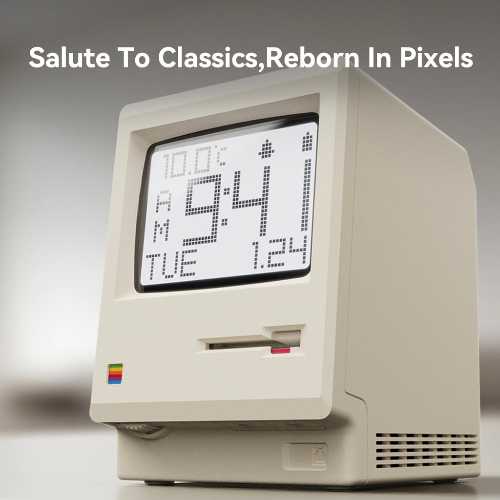 NexaTick Digitální Budík s Retro Designem Počítače
