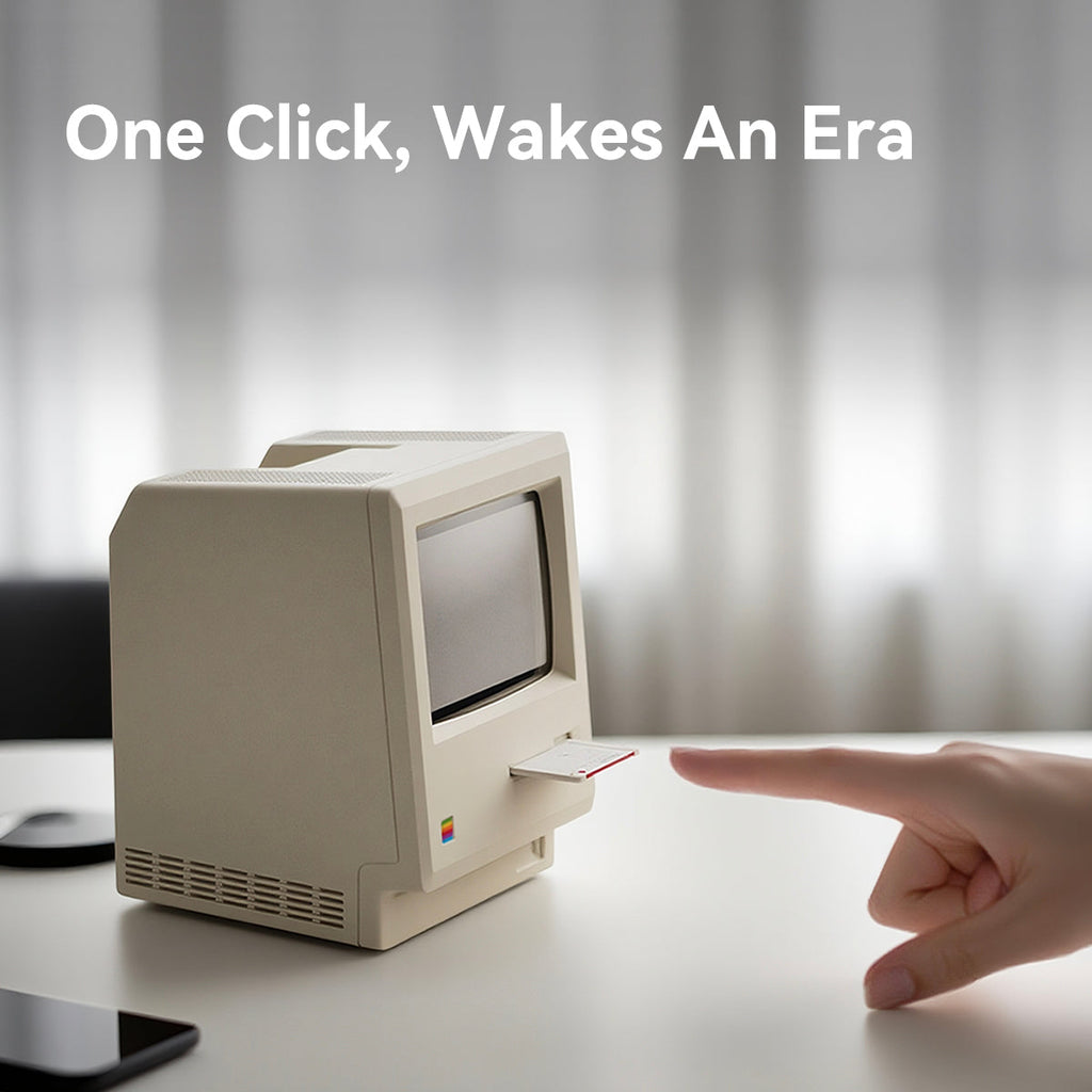 NexaTick Digitální Budík s Retro Designem Počítače