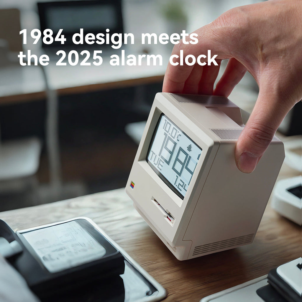 NexaTick Digitální Budík s Retro Designem Počítače