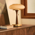 Lampada da tavolo Nivara a forma di fungo, stile moderno minimalista