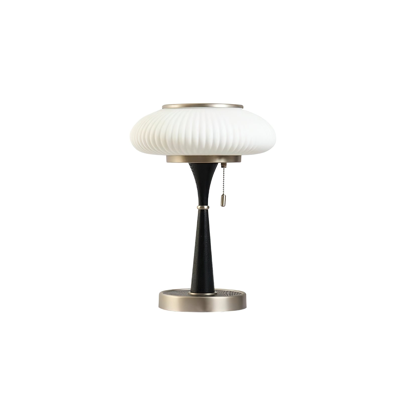 Lampada da tavolo Nivara a forma di fungo, stile moderno minimalista