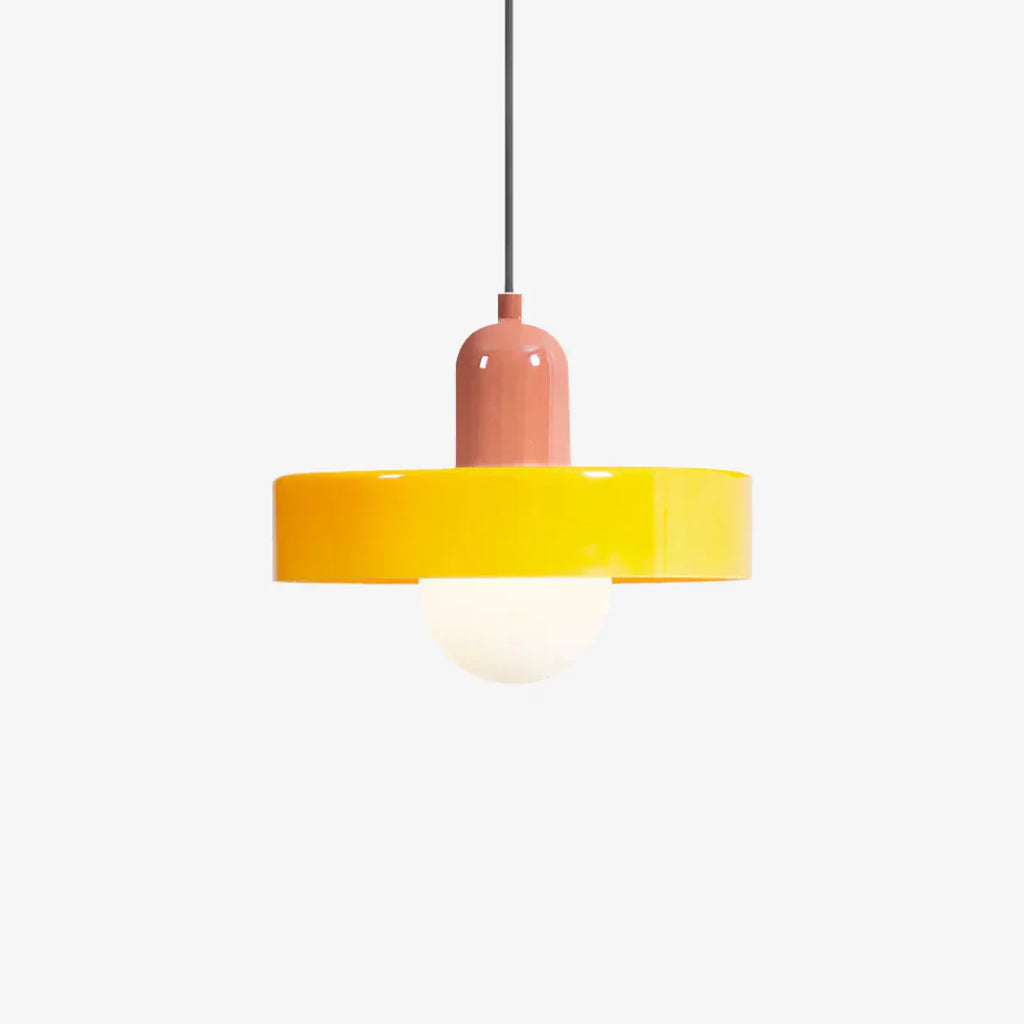 AuroraLume Retro Nordic Glass Pendant Lamp With Soft Ambient Lighting