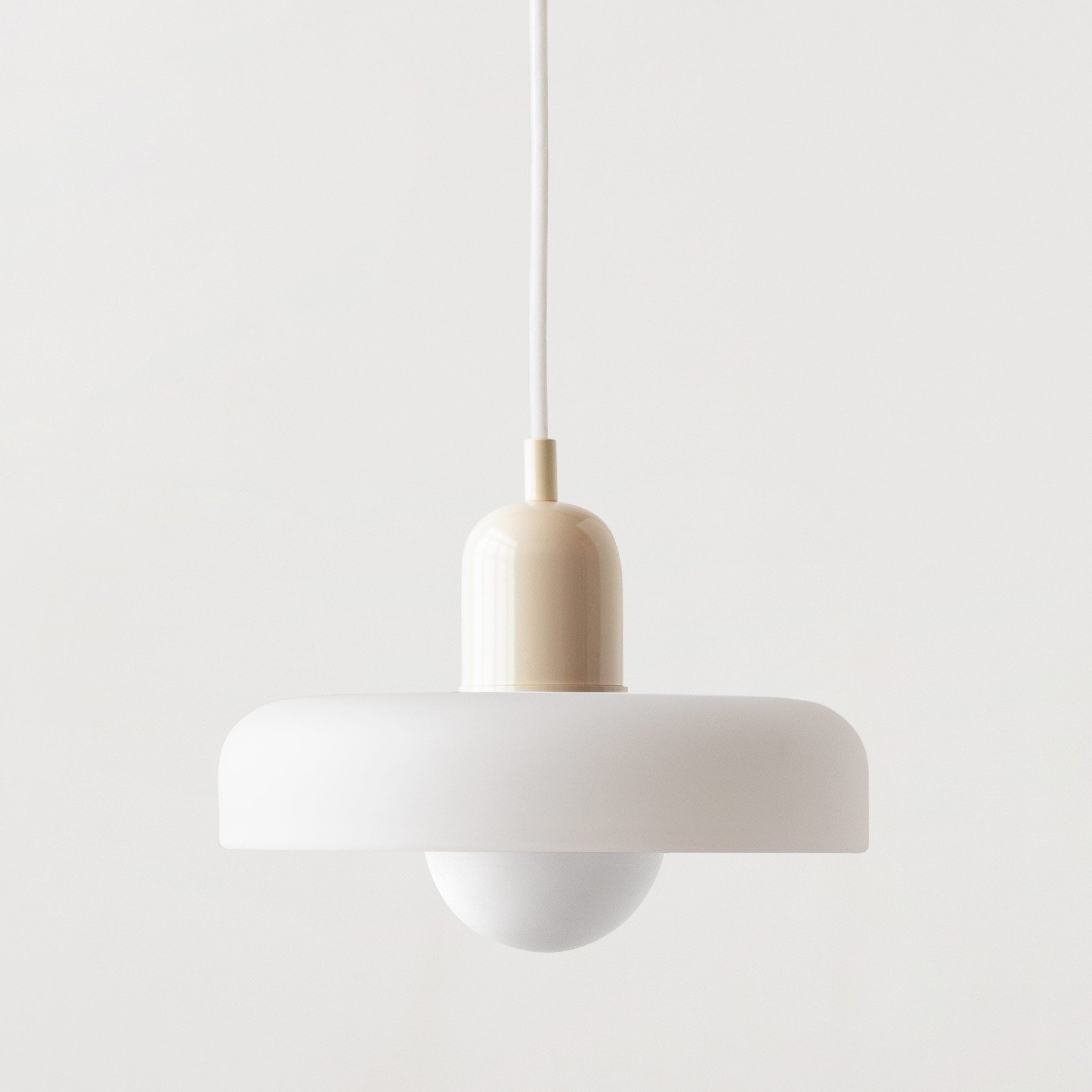 AuroraLume Retro Nordic Glass Pendant Lamp With Soft Ambient Lighting