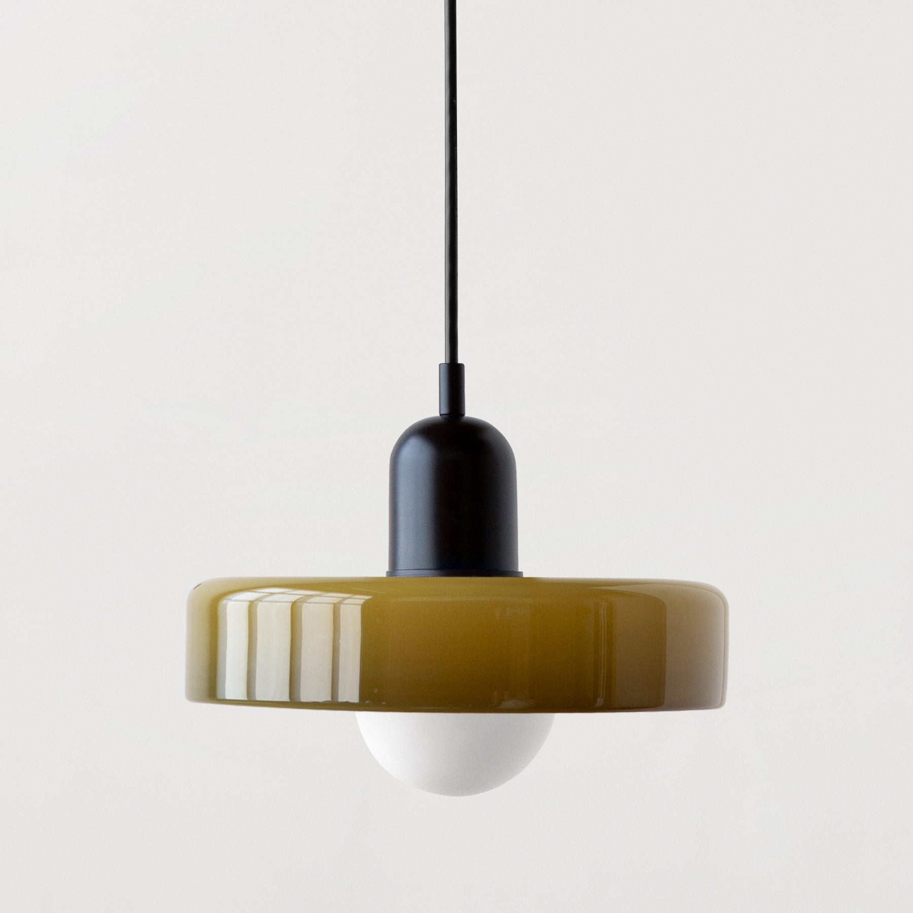 AuroraLume Retro Nordic Glass Pendant Lamp With Soft Ambient Lighting
