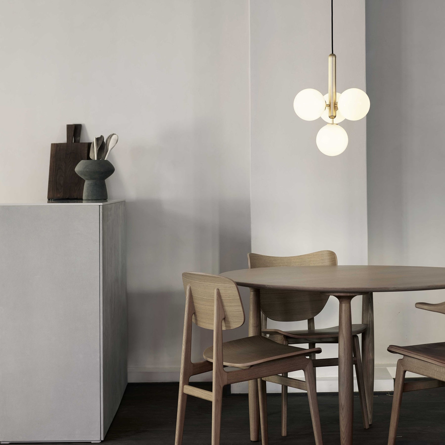 Etara Klare Glas Minimalistische Pendelleuchte für Esstische