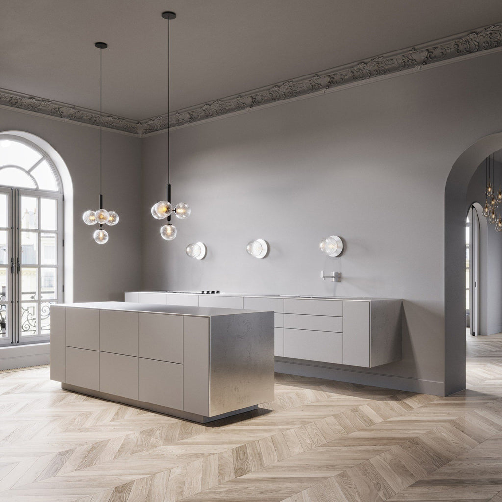 Etara Klare Glas Minimalistische Pendelleuchte für Esstische