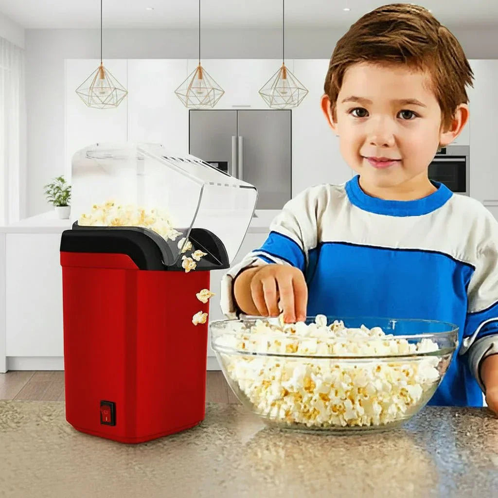CrispPop Mini Macchina Elettrica per Popcorn ad Aria per Spuntini Veloci e Sani