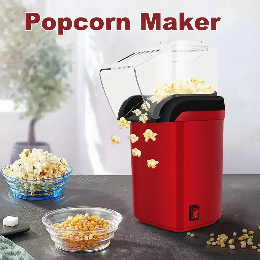CrispPop Mini Macchina Elettrica per Popcorn ad Aria per Spuntini Veloci e Sani