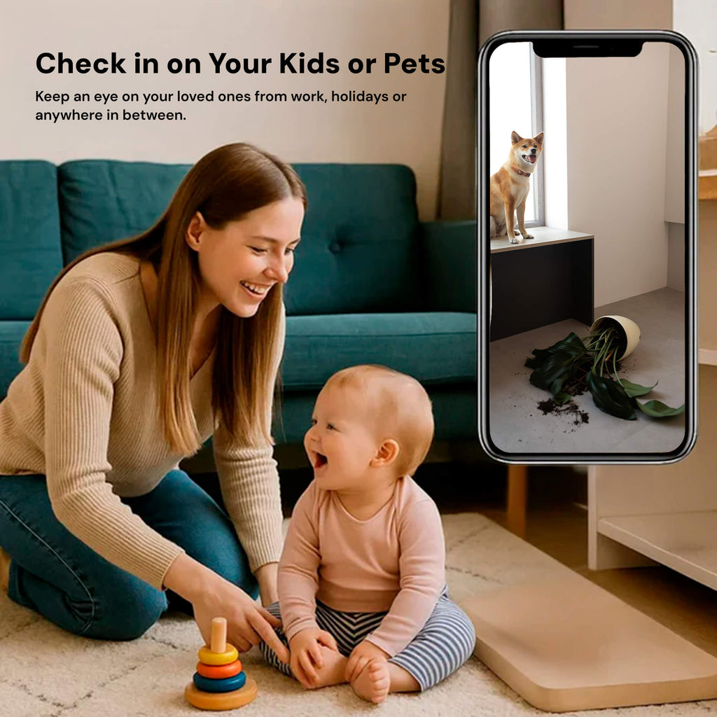 AeroGuard Mini Wireless Hidden Camera With Audio For Nanny Monitoring
