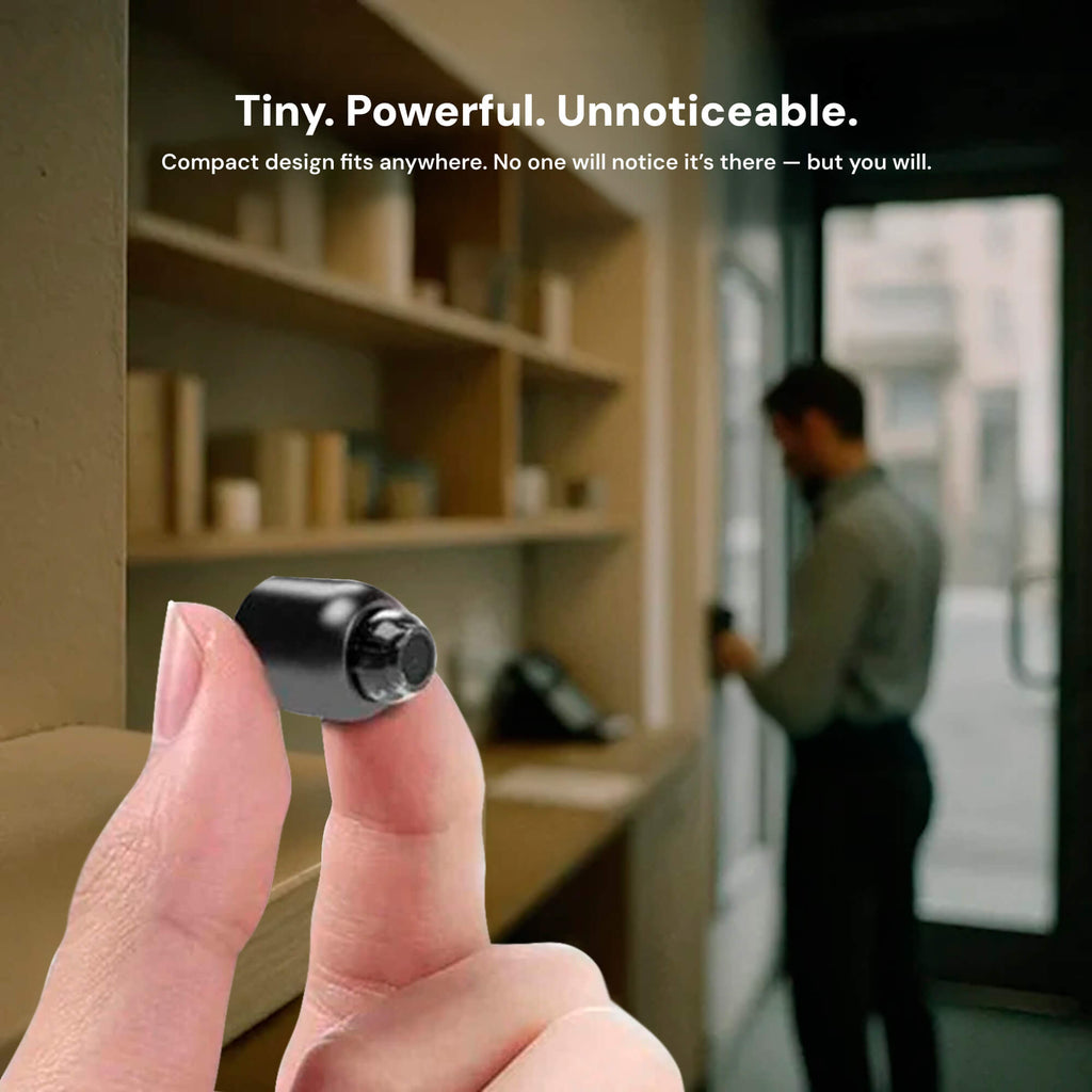 AeroGuard Mini Wireless Hidden Camera With Audio For Nanny Monitoring