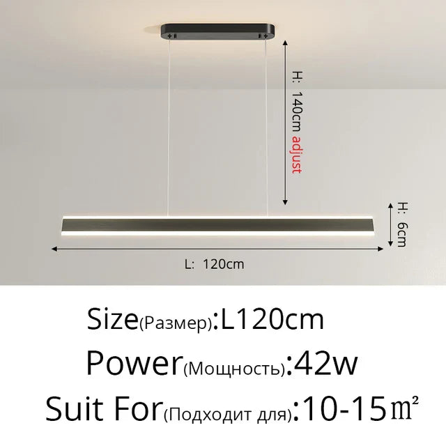 Aurorae Adjustable LED Pendant Light For Modern Living Rooms