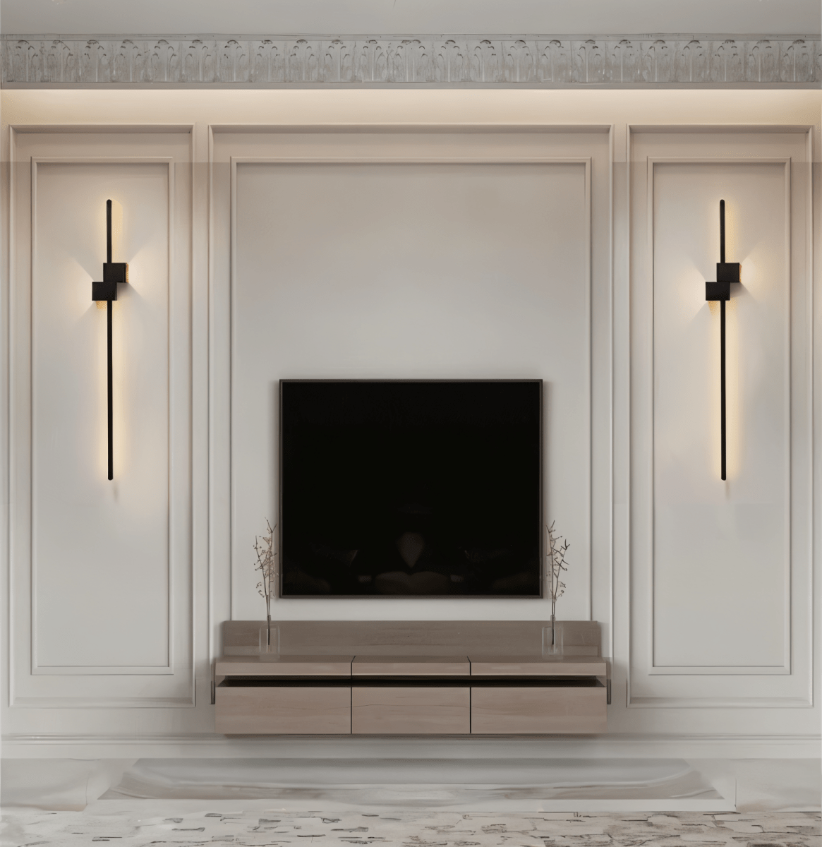 چراغ دیواری LED مینیمالیست LumaStripe برای فضای مدرن