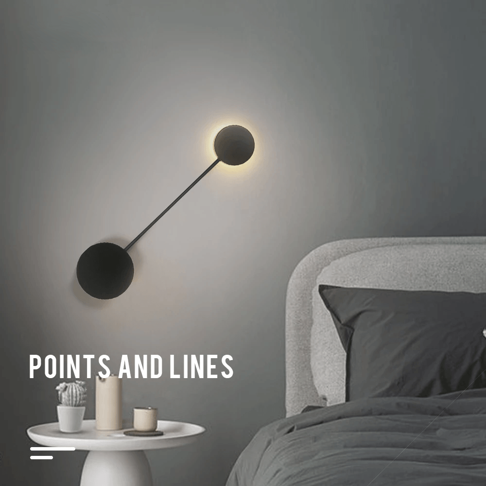 Lumină de perete LED contemporană cu design creativ în formă de cerc