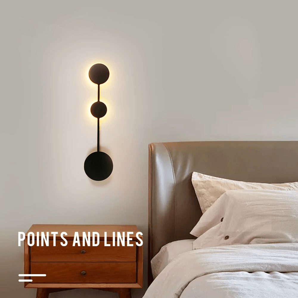 Lumină de perete LED contemporană cu design creativ în formă de cerc