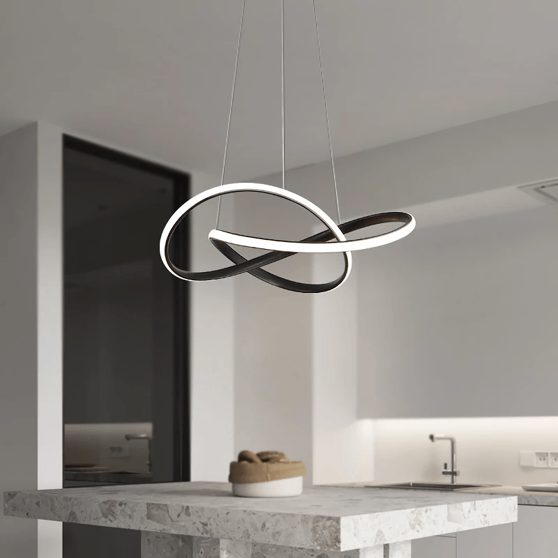 QuantaTwirl LED Pendant Light With Twisted Modern Design
