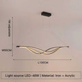 Elegant Curved LED Pendant Light for Modern Interiors