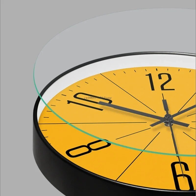 NordicTick Modern Black Wall Clock With Quartz Precision