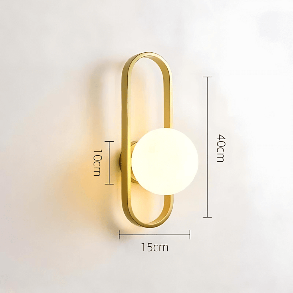 Modern LED glass wall light Camille 8