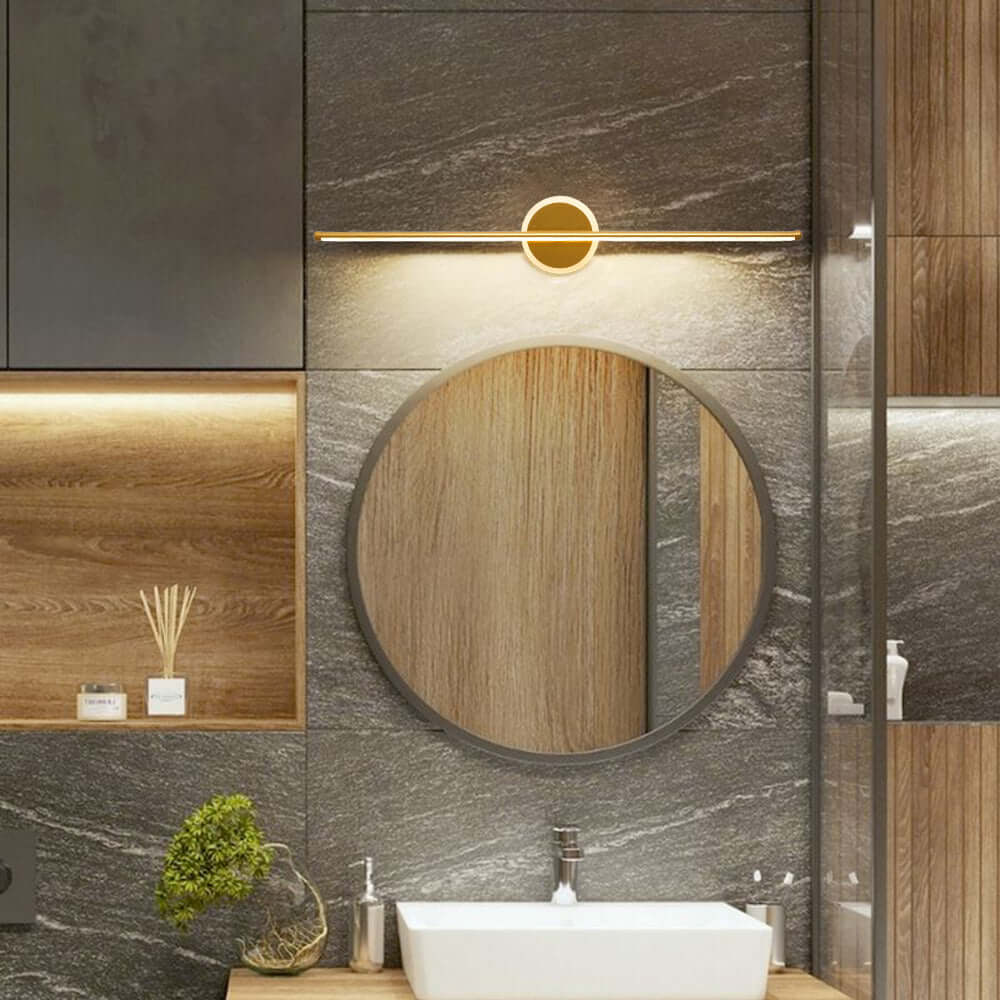 Modern LED wall light - round & square 2