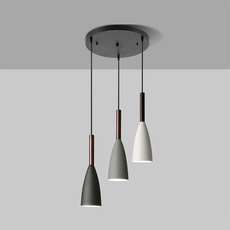 Aurelia Nordic 3-Light Pendant With Aluminum Body And Adjustable Cable