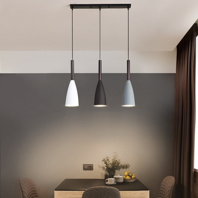 Aurelia Nordic 3-Light Pendant With Aluminum Body And Adjustable Cable