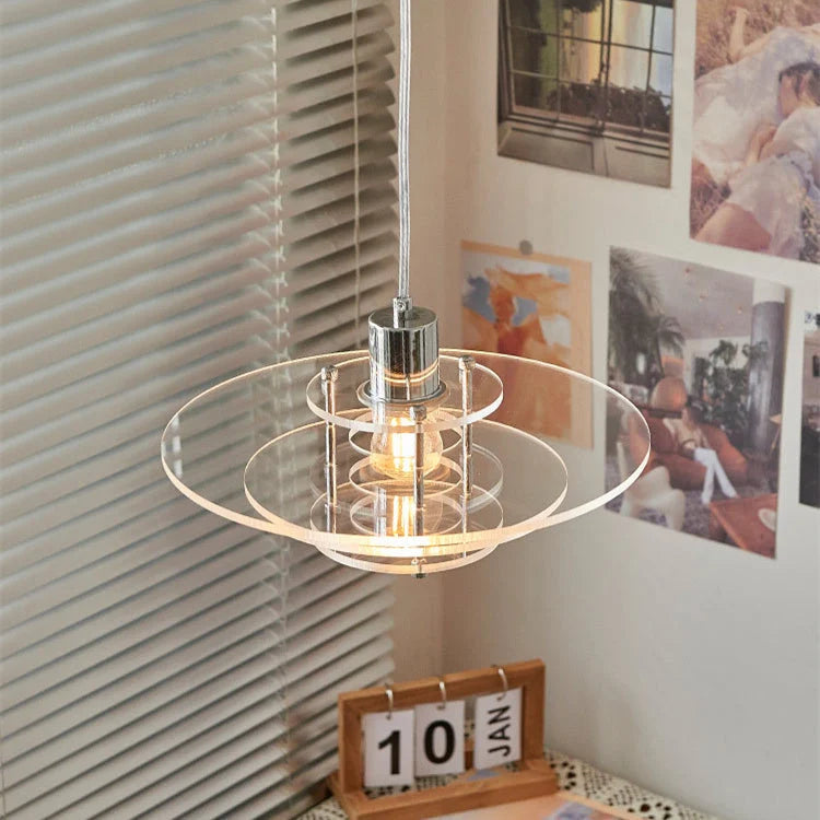 Luminara UFO akrylové závěsné svítidlo s moderní elegancí