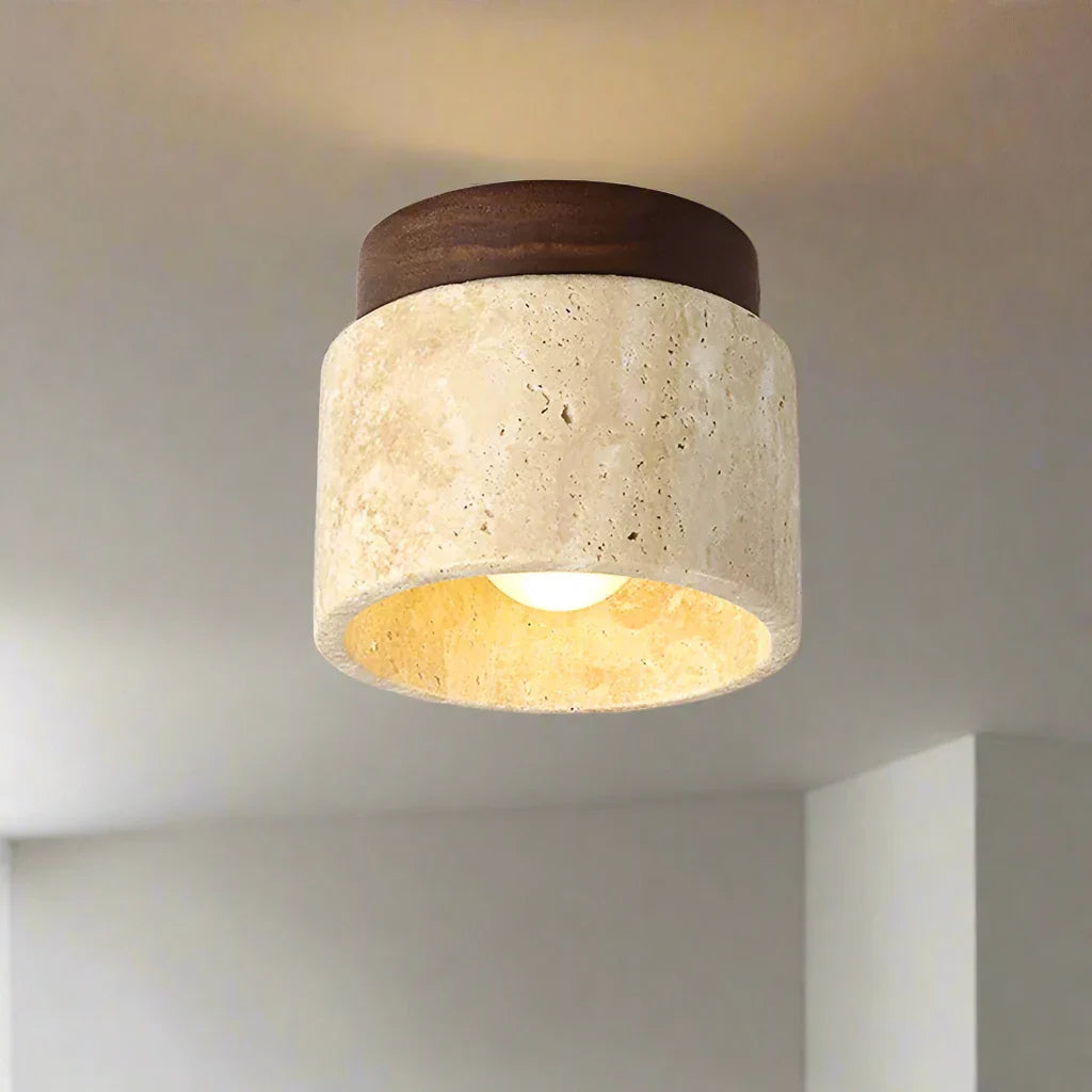 چراغ سقفی مدرن کرم با سیلوئت خلاقانه برای اتاق نشیمن و اتاق خواب