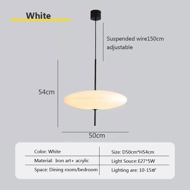 Quellara lampa létající talíř pro moderní obývací pokoje a současné interiéry