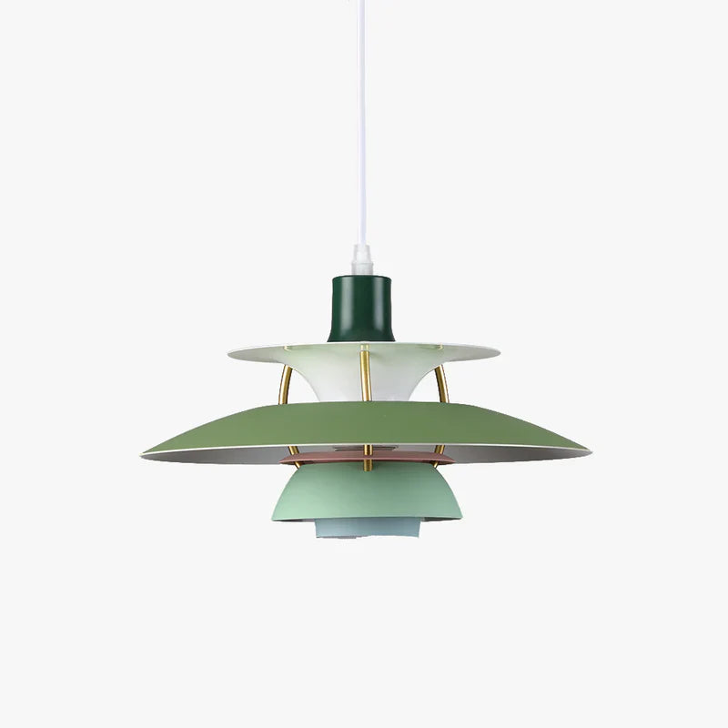 Lunara LED závěsná lampa v barevném kovovém provedení pro obytné prostory