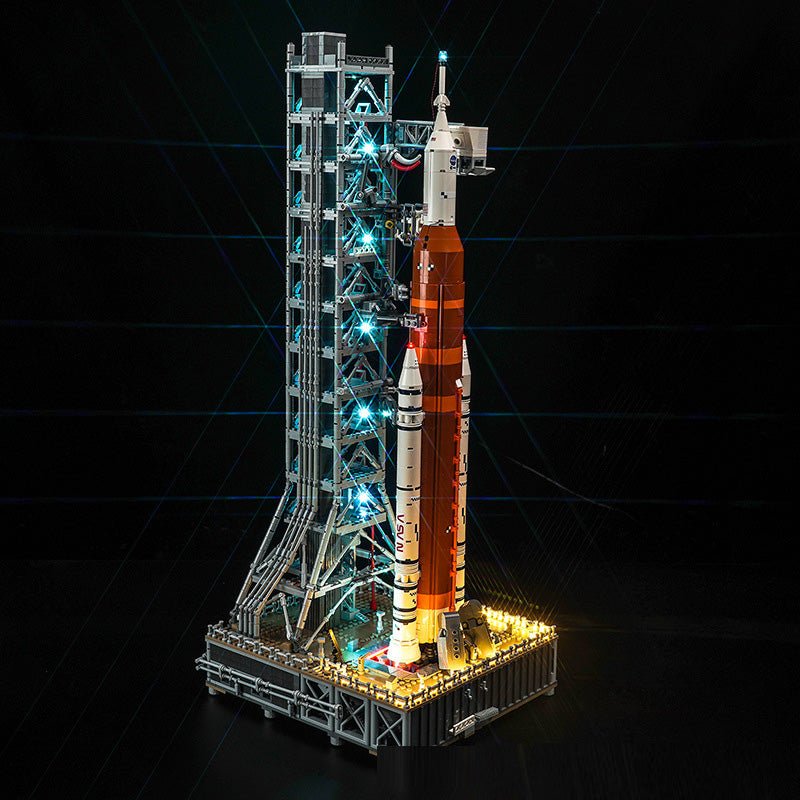Kit modello sistema di lancio spaziale ispirato ad Artemis Nova con razzo e torre