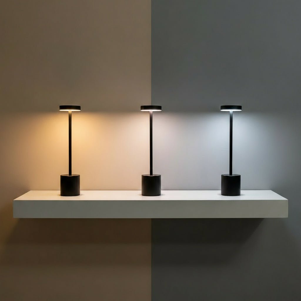 Lampada da Tavolo AuroraGlow Nordic per Luce Ambientale Calda