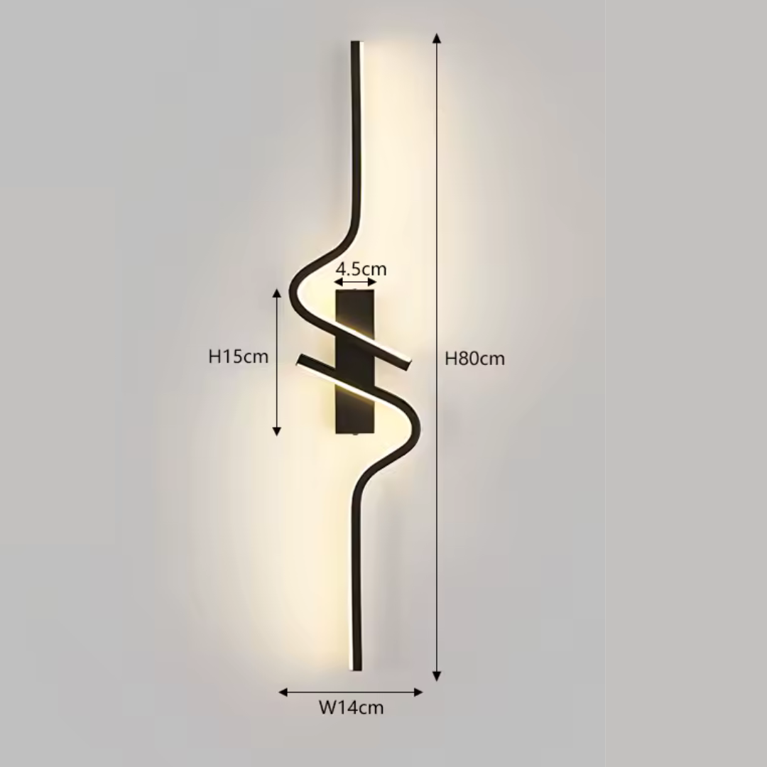 Aurelle | Up And Down Matte Black LED Wall Light