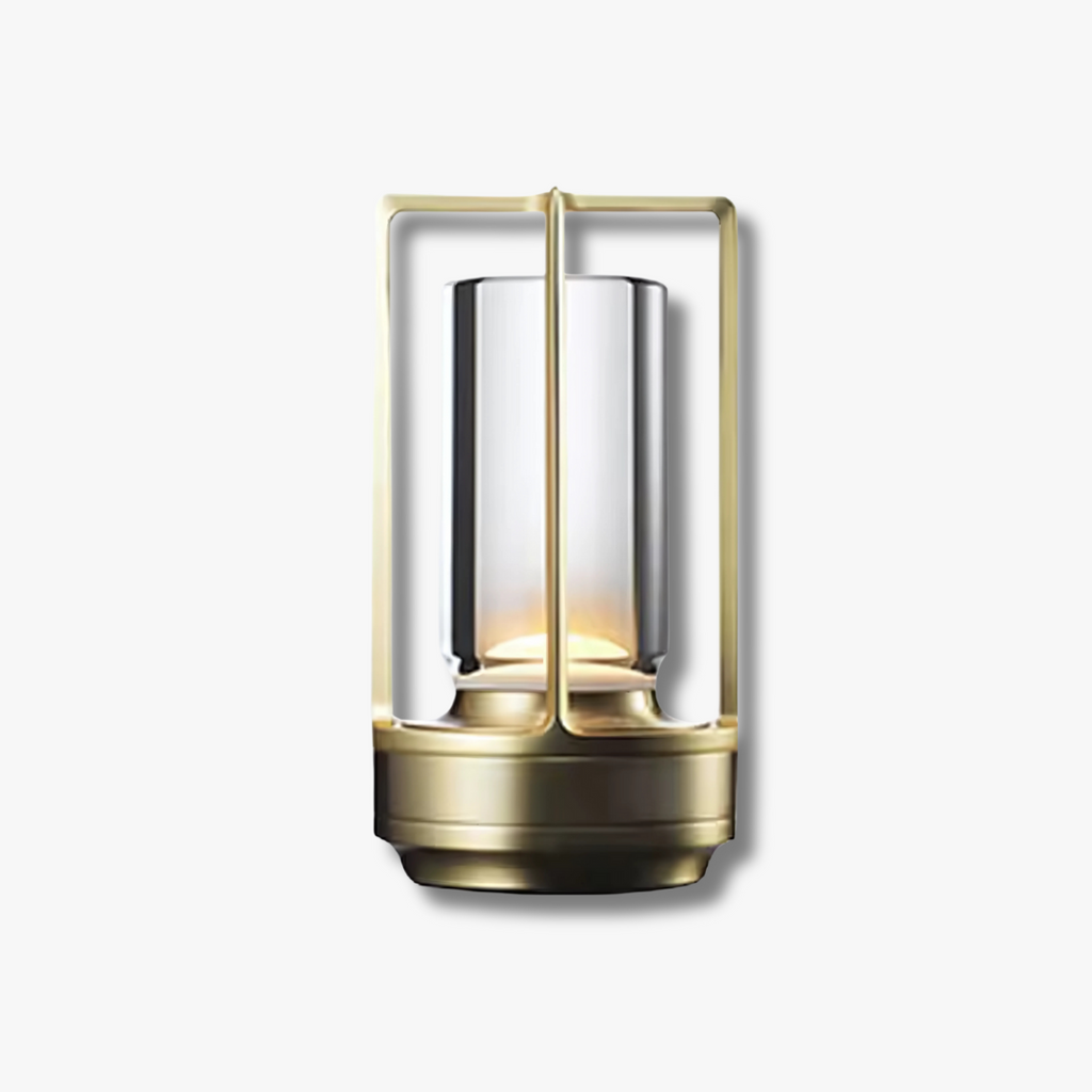 Dimmable Astra Crystal LED Table Lamp In Aluminium