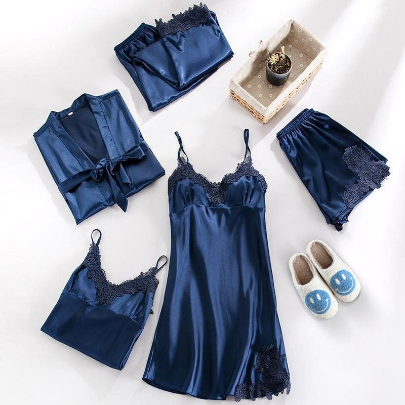 Women's Satin Pajama Set for Breathable Sleepwear Comfort