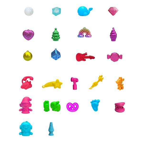 Adventní kalendář SquishJoy 2025 s antistresovými hračkami a 24 překvapeními