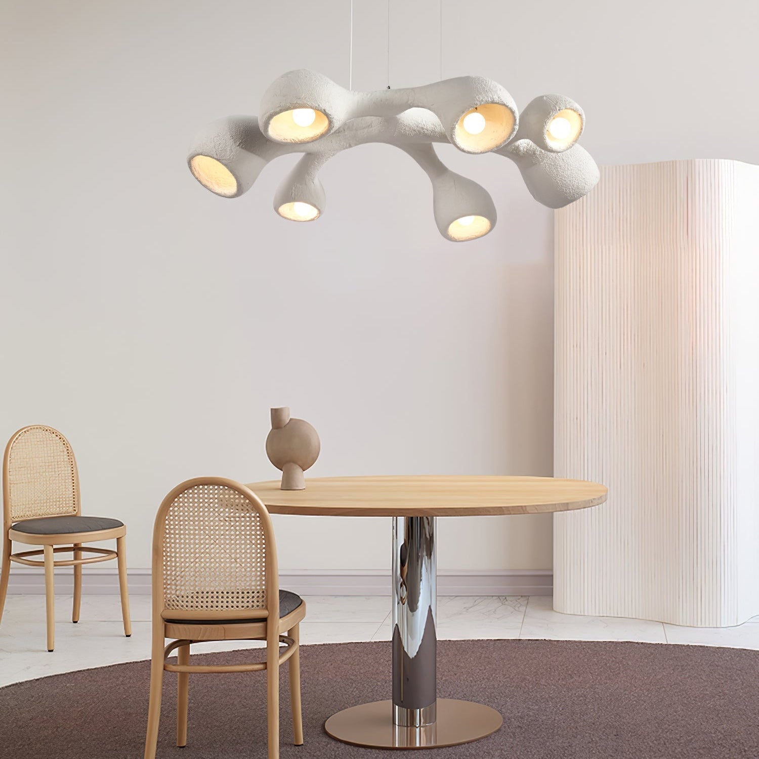 Silvara Scandinavian Cloud Pendant Lamp in Polystyrene