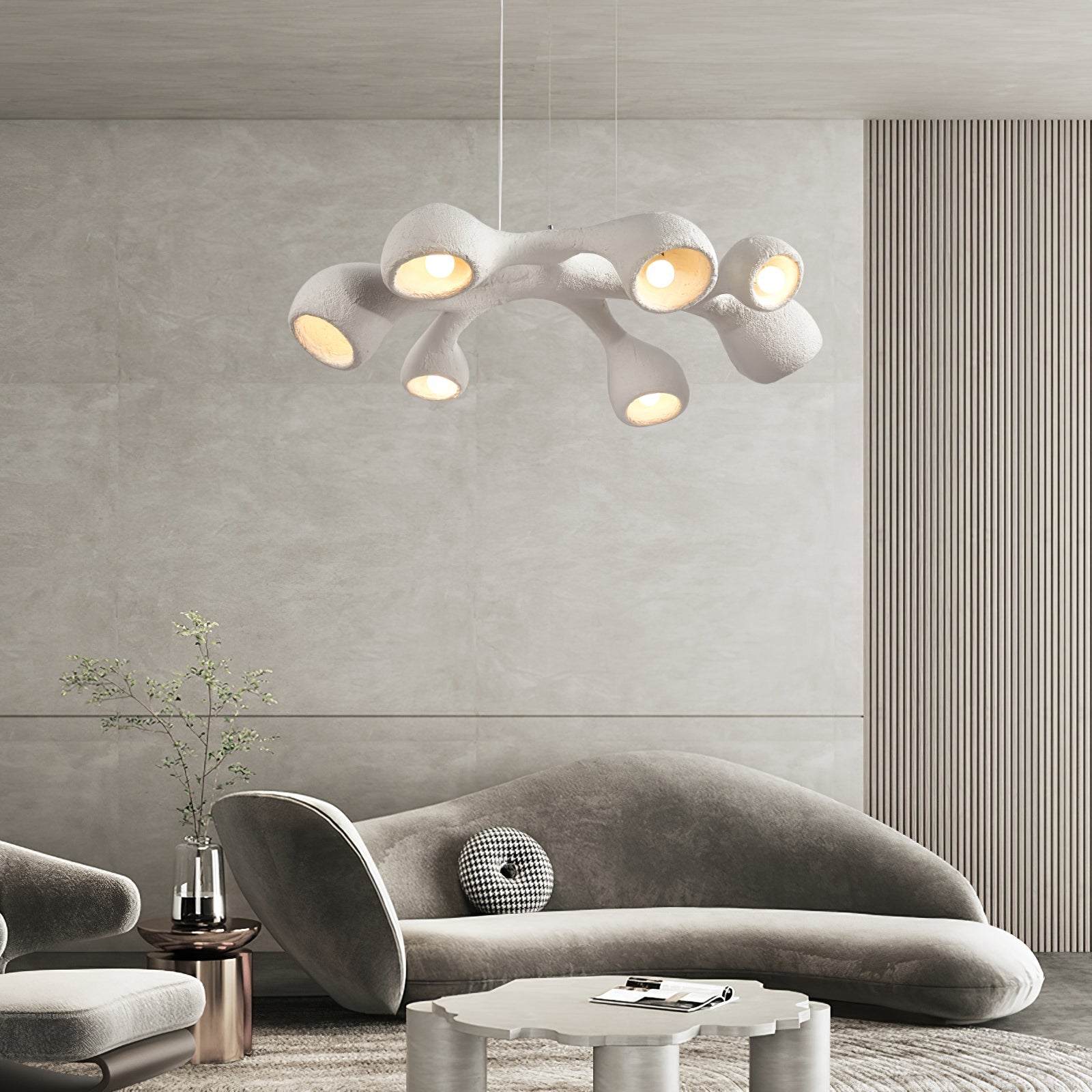 Silvara Scandinavian Cloud Pendant Lamp in Polystyrene