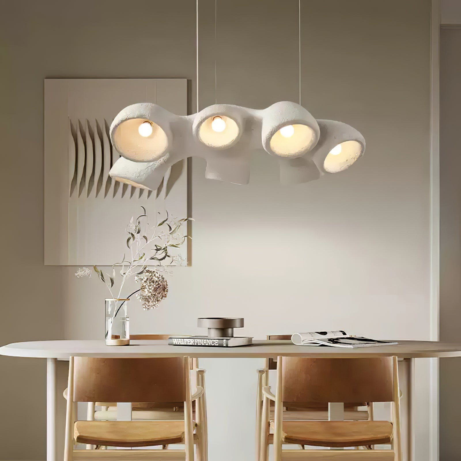 Silvara Scandinavian Cloud Pendant Lamp in Polystyrene