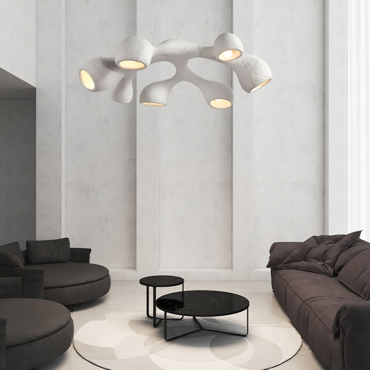 Silvara Scandinavian Cloud Pendant Lamp in Polystyrene