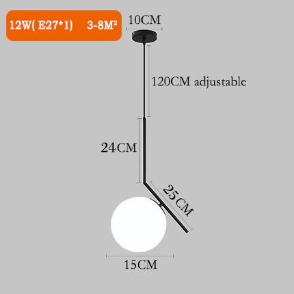 Nordic Glass Ball Pendant Lights for Elegant Ambience