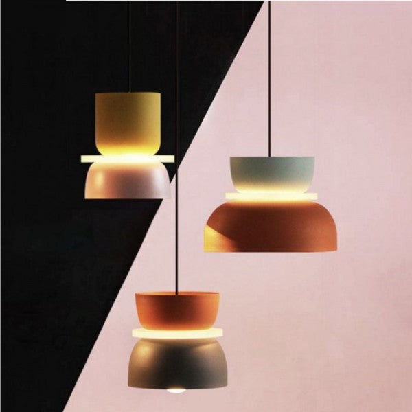 Skyrin Nordic Pendant Light In Aluminum And Acrylic E27 Socket
