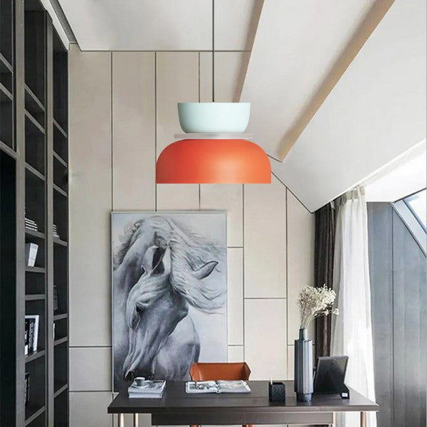 Skyrin Nordic Pendant Light In Aluminum And Acrylic E27 Socket