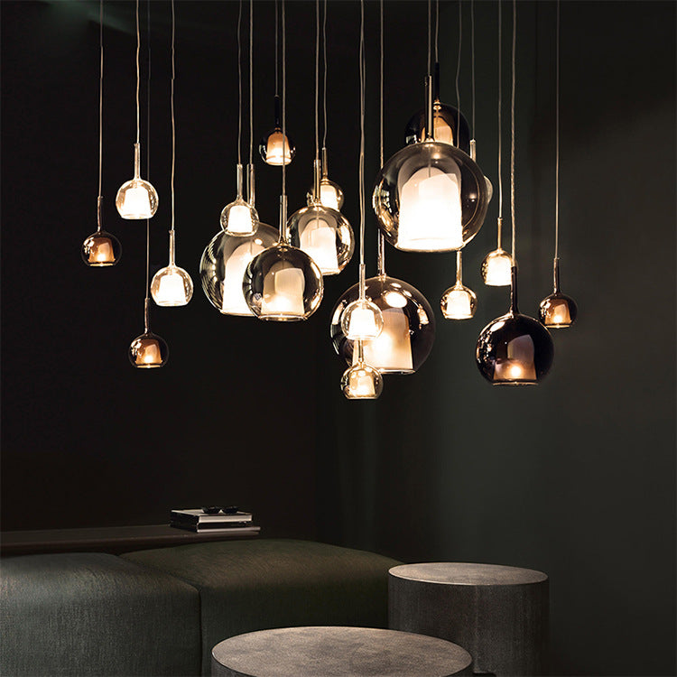 Suspension LED en aluminium minimaliste nordique Fjordis par Lumina