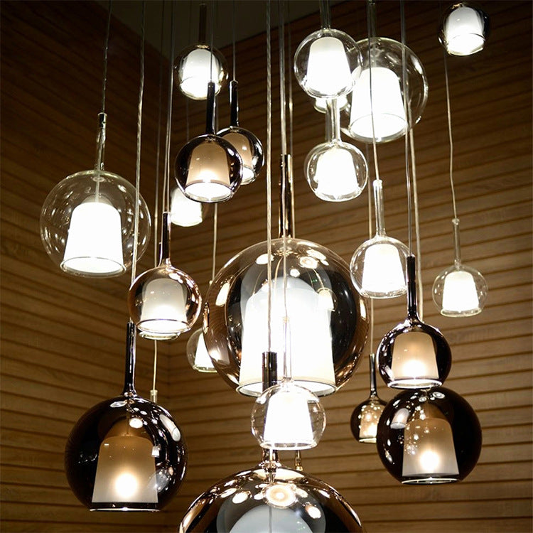 Suspension LED en aluminium minimaliste nordique Fjordis par Lumina